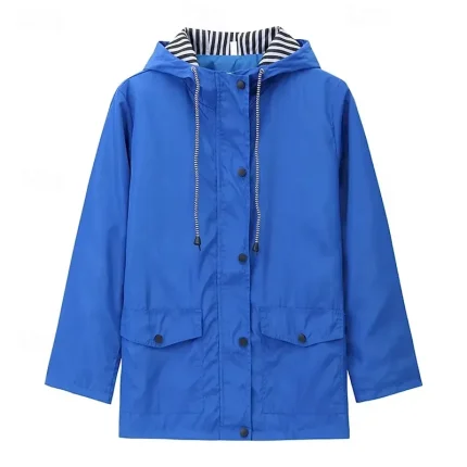 Women's Hiking Jacket Hoodie Jacket Outdoor Windproof Breathable Quick Dry Sweat-Wicking Lightweight Outerwear Trench Coat Windbreaker Parka Hunting Fishing Climbing - Image 3