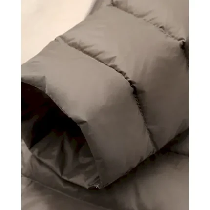 Women's Down Jacket Coat Warm Comfortable Zipper Pocket Fashion Plain Daily Wear Going out Casual Daily Weekend Zipper Long Crewneck Regular Fit Long Sleeve Outerwear Silver Purple Khaki Fall Winter - Image 6