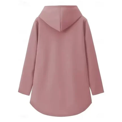 Women's Pullover Hoodie Sweatshirt Graphic Letter Casual Long Sleeve Hooded Regular Tops Street Dailywear Casual Print Pink Blue Gray Fall Winter - Image 3