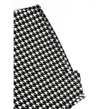 Women's Skirt Bodycon Fashion Casual Mini High Waist Skirts Houndstooth Print Micro-elastic Street Daily Black Spring Polyester - Image 5